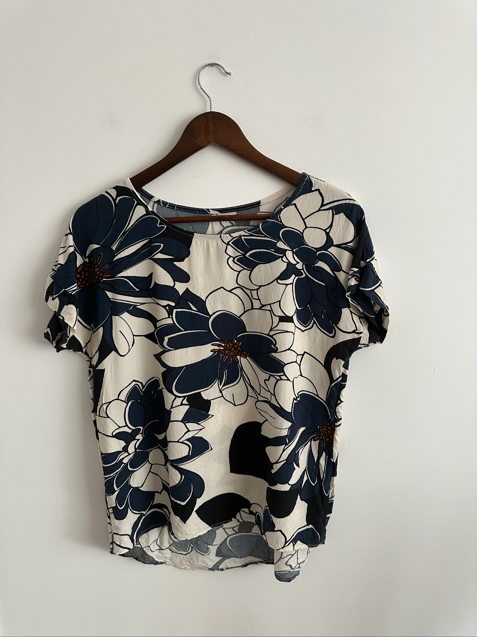  Blusa Fluida Estampado Floral Maxi | Estilo Boho & Casual Chic talla M/L